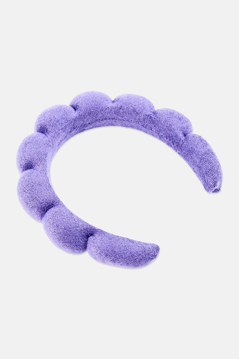 Olivia Rose Women Bubble Spa Headband, Purple - Image 2